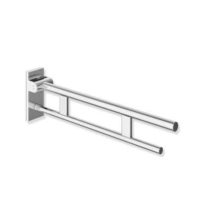 System 900 Duo Hinged Support Rail (700mm) - Polished Chrome