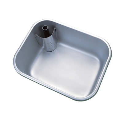 Pland Stainless Sanitary Bowl With Raised Upstand Waste