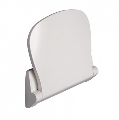 Sound Wall Fitted Shower Seat - White