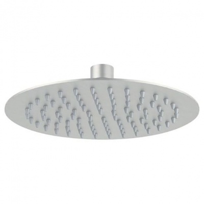 Remer Ultra Slim Round 30cm Shower Head -Brushed Stainless