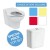 Armitage Shanks Contour 21 Schools Toilet Set with Back to Wall WC Pan, Cistern and Seat