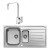MC90 1.5 Bowl & Drainer Kitchen Sink with Reginox Astoria Tap | Special Price
