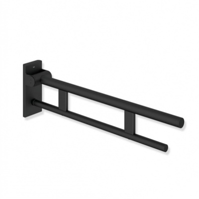 System 900 Duo 700mm Hinged Support Rail - Matt Black