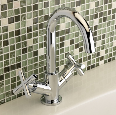 Avant cross handle swivel spout monobloc basin mixer