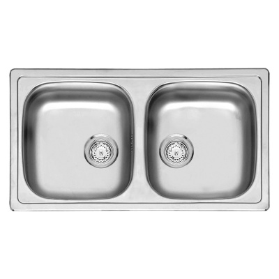 Compact Commercial Series Double Bowl Sink