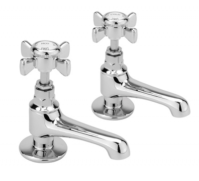 Edwardian Basin Pillar Taps