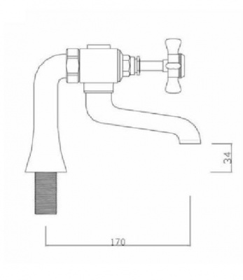 Churchmans Bath Filler - Chrome