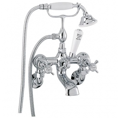 Edwardian Wall Mounted Bath Shower Mixer