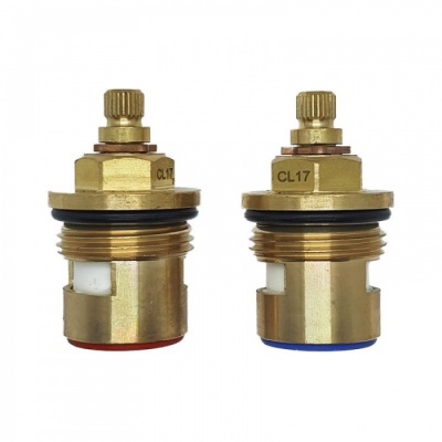 Extra Short 3/4 inch BSP quarter tap valves with 24 teeth - 47mm tall.