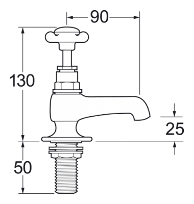 Deva Coronation Gold Bath Taps