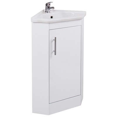 Opal Corner Vanity Unit Set with Single Door