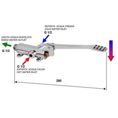 Commercial Series Single Pedal Water Control