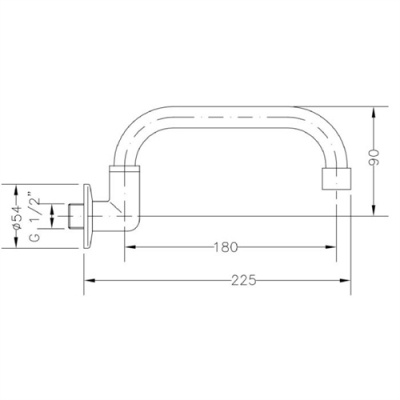 Genebre Commercial Rotating Wall Spout