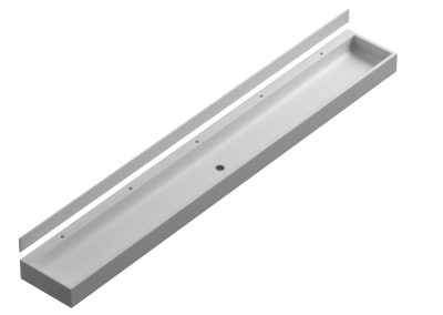 Standard Corian Wash Trough - 3000mm