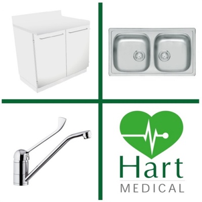 Hart Double Bowl Medical Wash Station