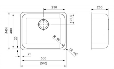 Hart Ultra 5040 Chemical Resistant Dental Sink