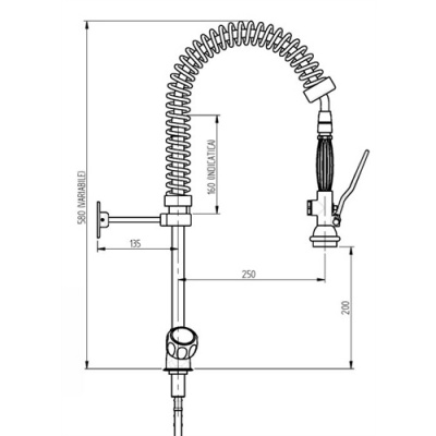 The Monolith Commercial Pre-Rinse Tap