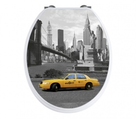 Famous Cities Soft Close Toilet Seat - New York