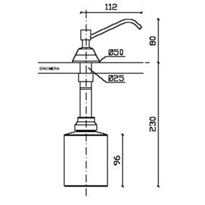 Nofer Commercial Inset Soap Dispenser