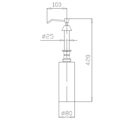 Nofer Commercial Inset Soap Dispenser