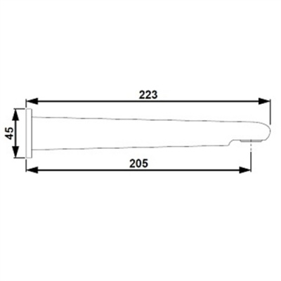 Performa Long Reach Wall Sensor Tap