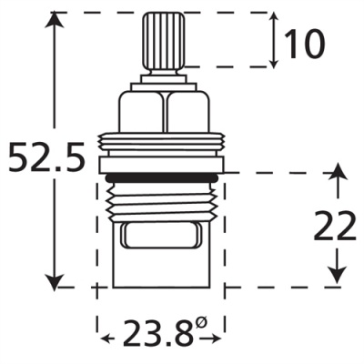 Professional Quarter Turn (1/2'' BSP) Valves For Kitchen and Bathroom Taps