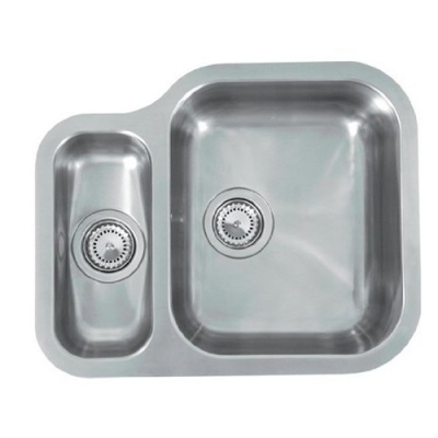 Reginox Contemporary Undermount Kitchen Sink - 1.5 Bowls