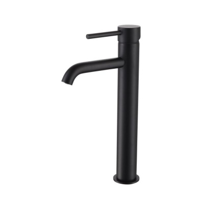 Ergo Matt Black Extra Tall Monobloc Basin Tap