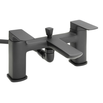 Raven Matt Black Bath Shower Mixer & Kit