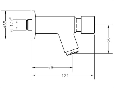 Tempogen Ipson Timed Flow Wall Bib Tap