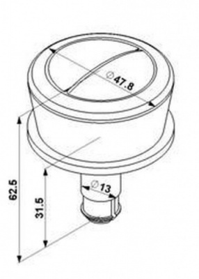 Wirquin Dual Flush Replacement Cistern Push Button