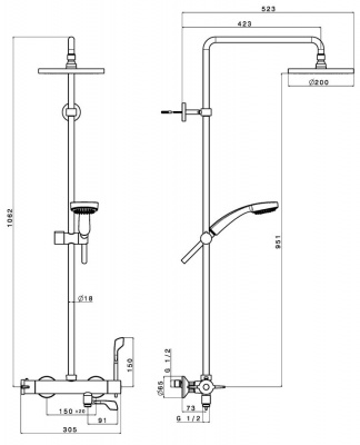 Ability Total Bath/Shower Column