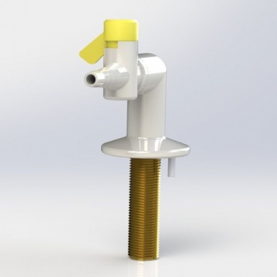 The Arboles One Way  bench mount drop lever gas tap