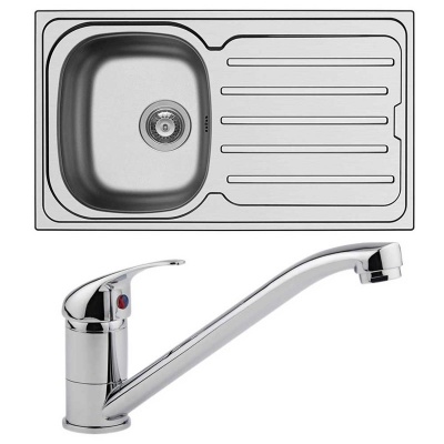 Arley Pro 86 x 50 Kitchen Sink & Tap Pack