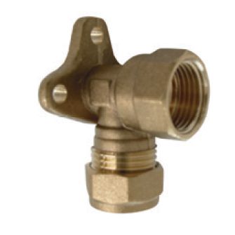 Outdoor Garden Tap Hose Union Bib Tap 1/2" Brass Kit with Wall Plate Elbow 