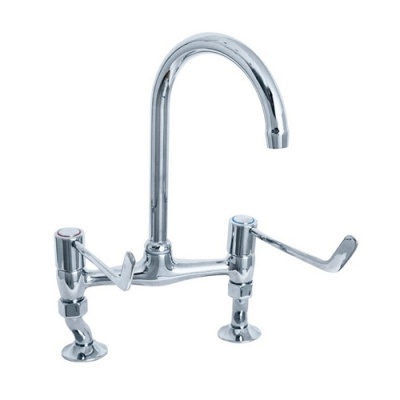 Dualflow Deck Mounted Medical Sink Tap