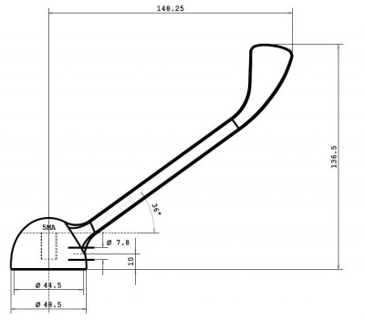 Disabled Tap Lever For 35mm Cartridges