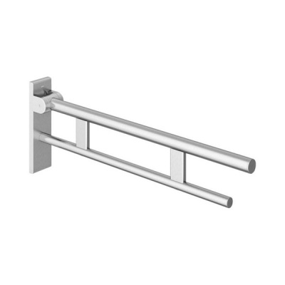 HEWI Duo 850mm Hinged Support Rail - Satin Stainless Steel