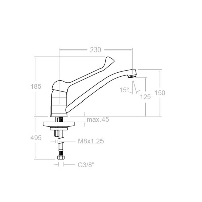 Aquanova Medical Kitchen Mixer