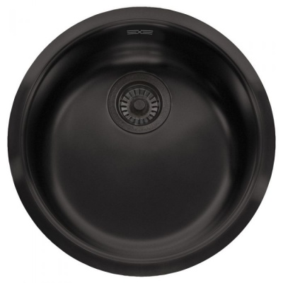 Reginox Round Bowl Sink - Jet Black