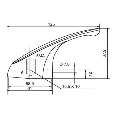 Extra Large Replacement Lever Handle for Monobloc Taps