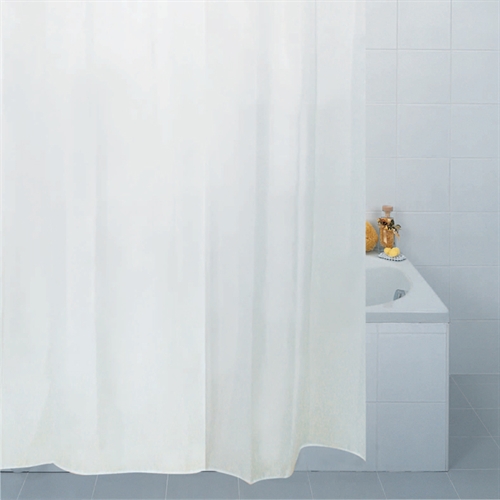 Plain White Shower Curtain