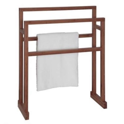 Arena Floor Standing Bamboo Towel Rail - Notjusttaps.co.uk