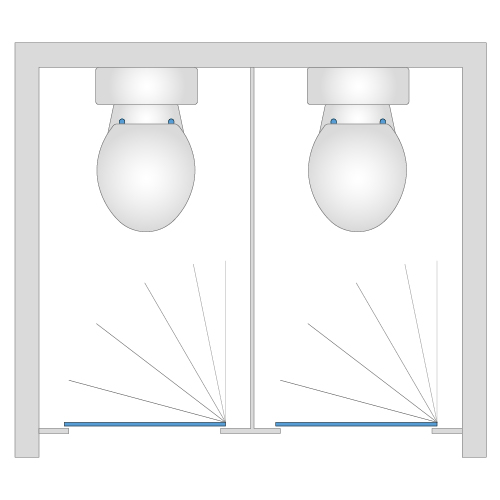 Enclosed Between Walls - 2 Cubicle Pack