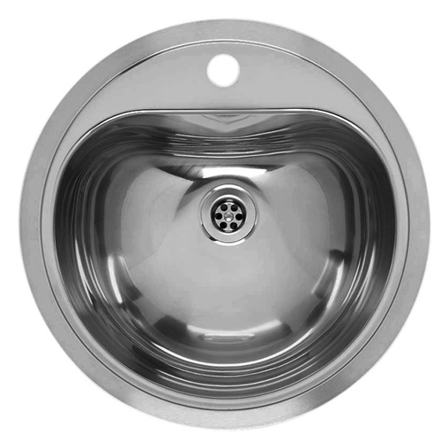 Hart Round Medical Sink 1 Tap Hole