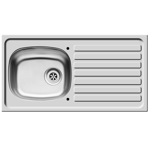 Pyramis Single Bowl & Drainer Kitchen Sink