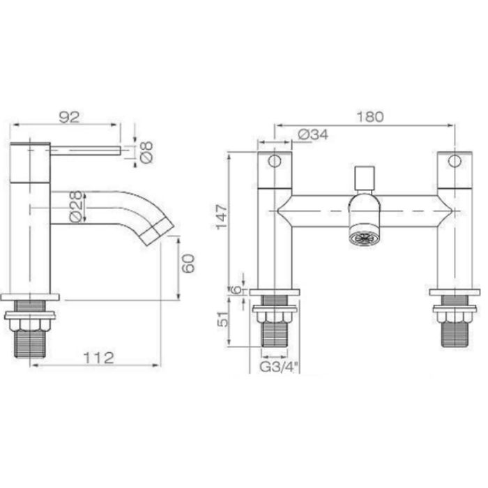 Ergo Matt Black Bath Shower Mixer & Kit NotJustTaps.co.uk