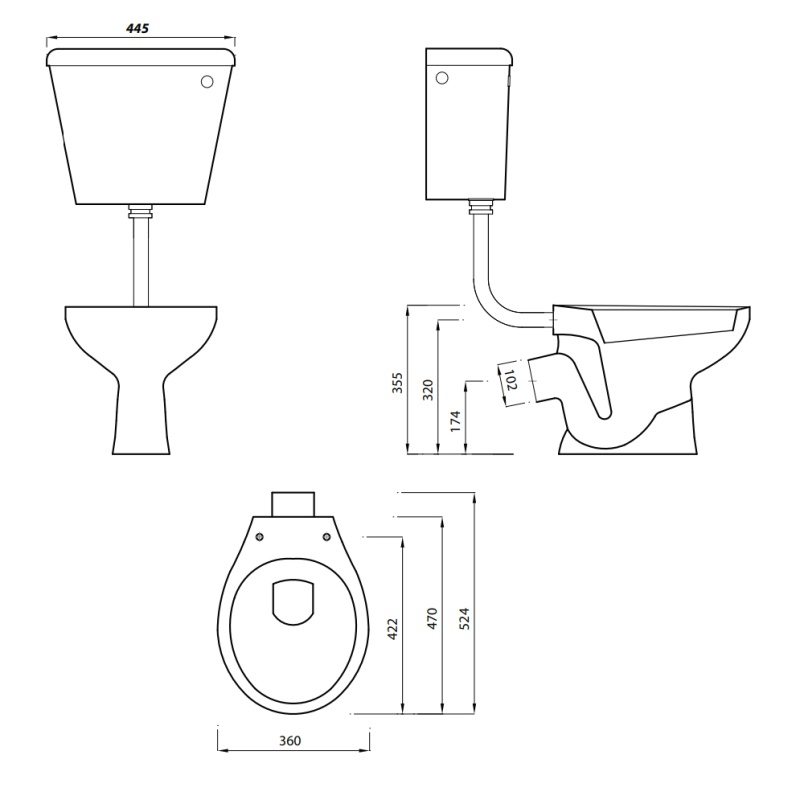 Pro Series Junior Low Level School Pack - 350mm Height - NotJustTaps.co.uk