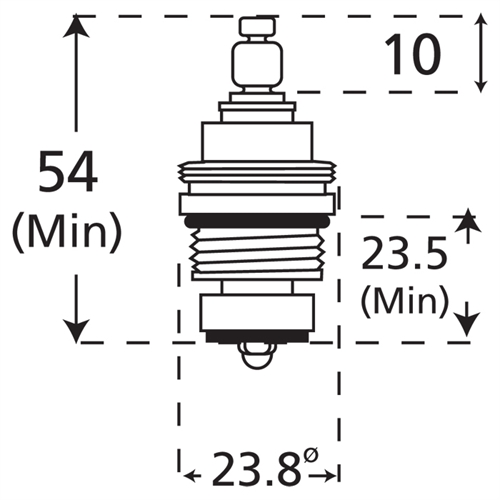 Standard 1/2" Replacement Tap Valve NotJustTaps.co.uk