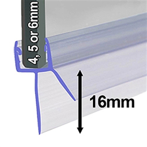 Universal Shower Screen Seal Shower Wiper Seal NotJustTaps.co.uk